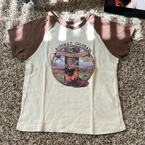 Urban outfitters western baby tee